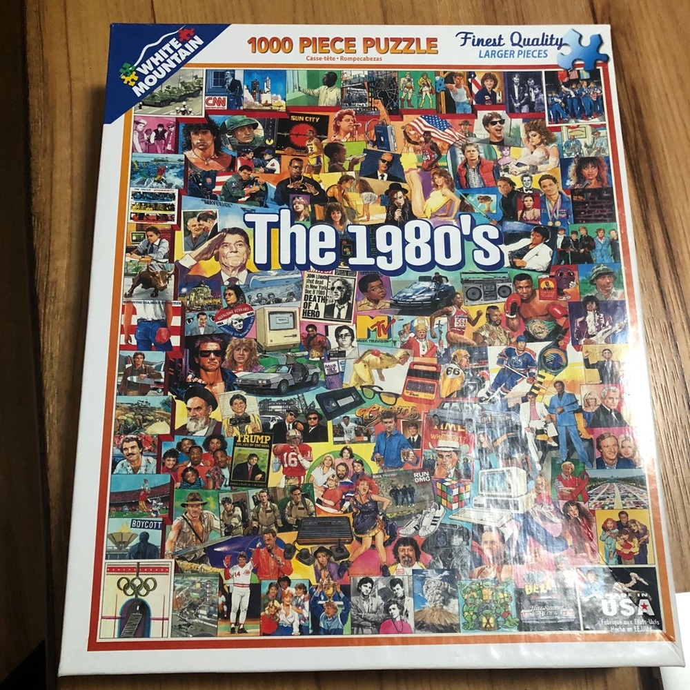 COPY - White Mountain 1980s 1000 piece jigsaw puz…